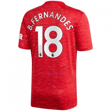 Maillot de Foot Manchester United Bruno Fernandes 18 Domicile 2020-21 Maillot de Foot Manchester United Bruno Fernandes 18 Domicile 2020-21